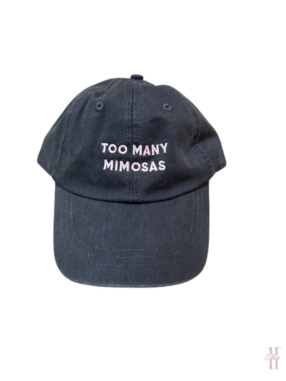 NEW Friday + Saturday Too Many Mimosas Black Baseball Cap